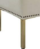 Egmund Banco de Almacenamiento Tapizado con Tapa Abatible y Patas de Madera