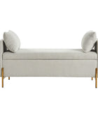 Banco de almacenaje tapizado Arvid Flip Top