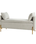 Banco de almacenaje tapizado Arvid Flip Top