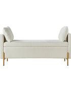 Banco de almacenaje tapizado Arvid Flip Top