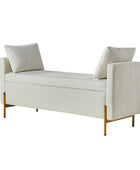 Banco de almacenaje tapizado Arvid Flip Top