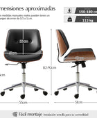 Yves Silla de oficina giratoria con altura de asiento regulable