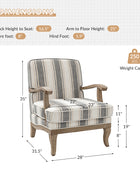 Sillón de rayas románticas de Randolph