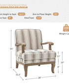 Sillón de rayas románticas de Randolph