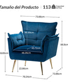 Sillón de felpa Jaxon