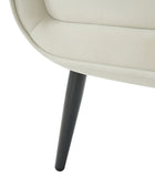 Val Sillón Moderno de Terciopelo con Patas Metálicas Ajustables