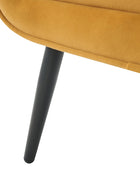 Val Sillón Moderno de Terciopelo con Patas Metálicas Ajustables