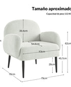 Sillón Abner con Reposabrazos Curvos Ergonómicos