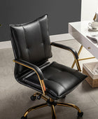 Silla de Trabajo Michele de Cuero Vegano de Oficina Ajustable y Giratoria
