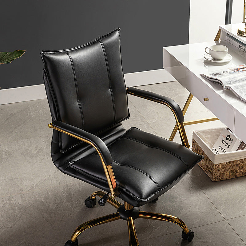 Silla de Trabajo Michele de Cuero Vegano de Oficina Ajustable y Giratoria