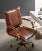 Silla de Trabajo Michele de Cuero Vegano de Oficina Ajustable y Giratoria