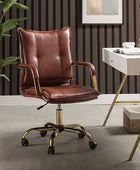 Silla de Trabajo Michele de Cuero Vegano de Oficina Ajustable y Giratoria