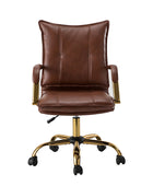 Silla de Trabajo Michele de Cuero Vegano de Oficina Ajustable y Giratoria