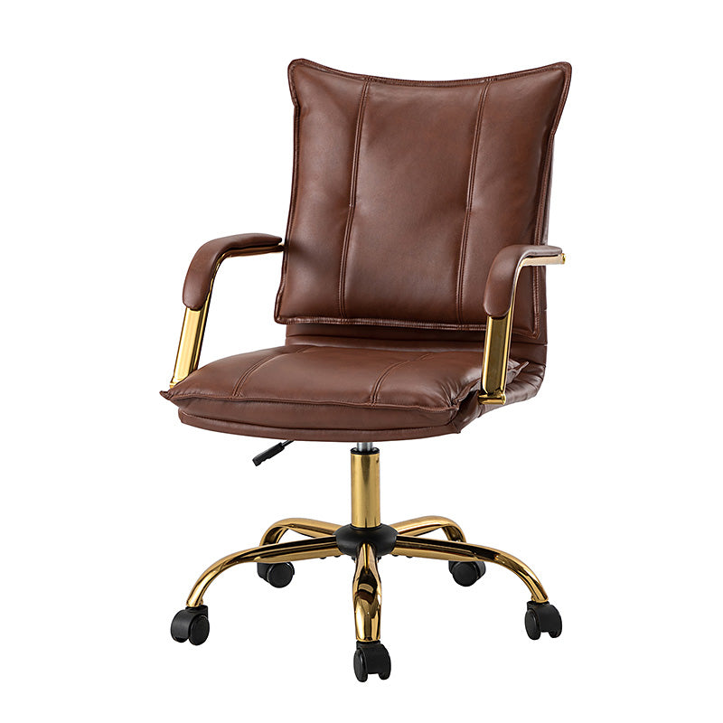 Silla de Trabajo Michele de Cuero Vegano de Oficina Ajustable y Giratoria