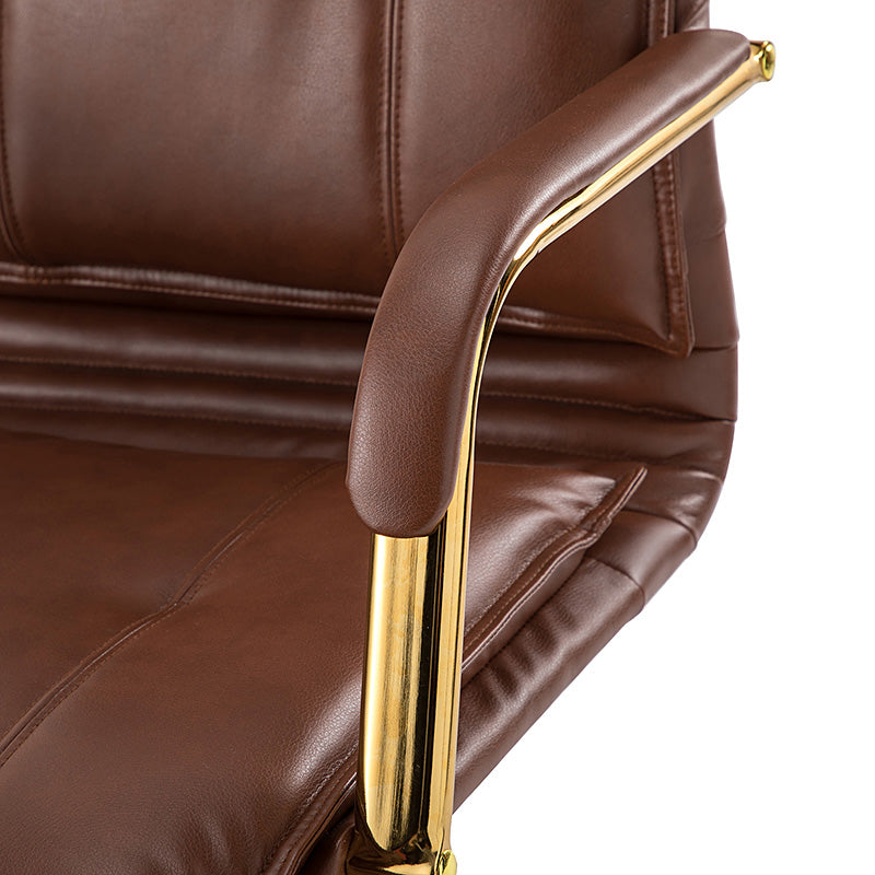 Silla de Trabajo Michele de Cuero Vegano de Oficina Ajustable y Giratoria