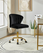 Silla de oficina de terciopelo Concha Ergonómica Chandra