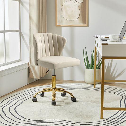 Silla de oficina de terciopelo Concha Ergonómica Chandra
