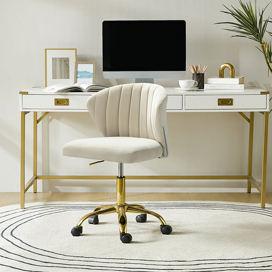 Silla de oficina de terciopelo Concha Ergonómica Chandra