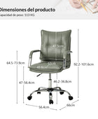 Silla de oficina Doug con reposabrazos acolchados