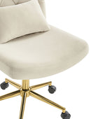 Silla de Oficina Ajustable de Franela Moderna Norm