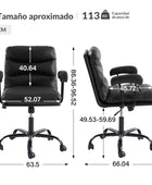 Anselm Silla de Oficina Moderna de Cuero Sintético