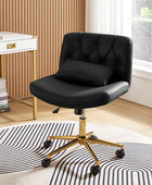 Silla de Oficina Cecil de Altura Ajustable con Respaldo Acolchado y Almohada