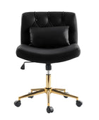 Silla de Oficina Cecil de Altura Ajustable con Respaldo Acolchado y Almohada