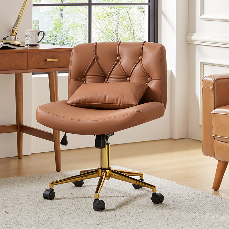 Silla de Oficina Cecil de Altura Ajustable con Respaldo Acolchado y Almohada