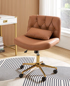 Silla de Oficina Cecil de Altura Ajustable con Respaldo Acolchado y Almohada