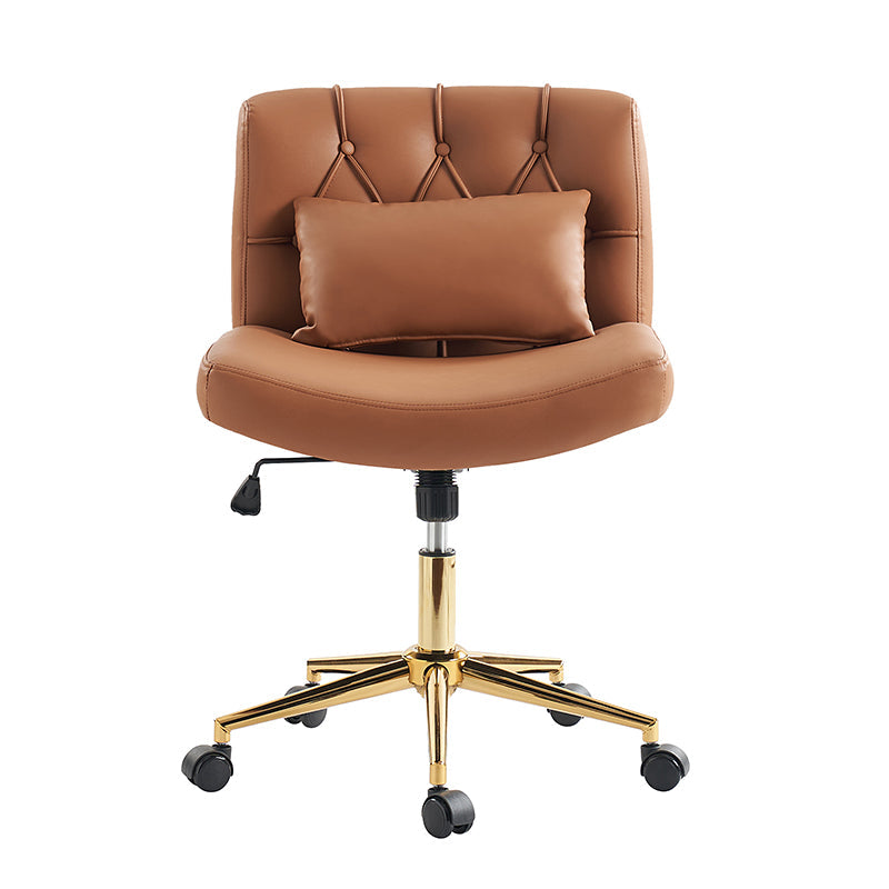 Silla de Oficina Cecil de Altura Ajustable con Respaldo Acolchado y Almohada