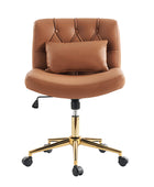 Silla de Oficina Cecil de Altura Ajustable con Respaldo Acolchado y Almohada