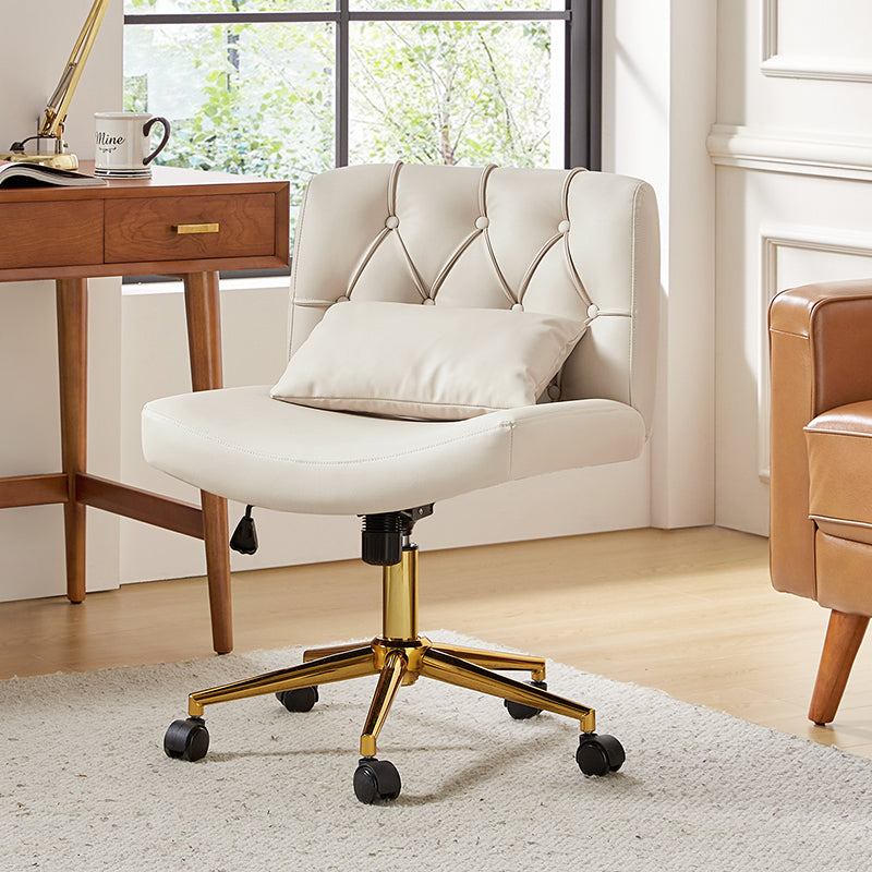 Silla de Oficina Cecil de Altura Ajustable con Respaldo Acolchado y Almohada