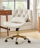 Silla de Oficina Cecil de Altura Ajustable con Respaldo Acolchado y Almohada