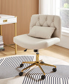 Silla de Oficina Cecil de Altura Ajustable con Respaldo Acolchado y Almohada