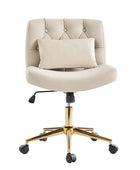 Silla de Oficina Cecil de Altura Ajustable con Respaldo Acolchado y Almohada