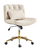 Silla de Oficina Cecil de Altura Ajustable con Respaldo Acolchado y Almohada