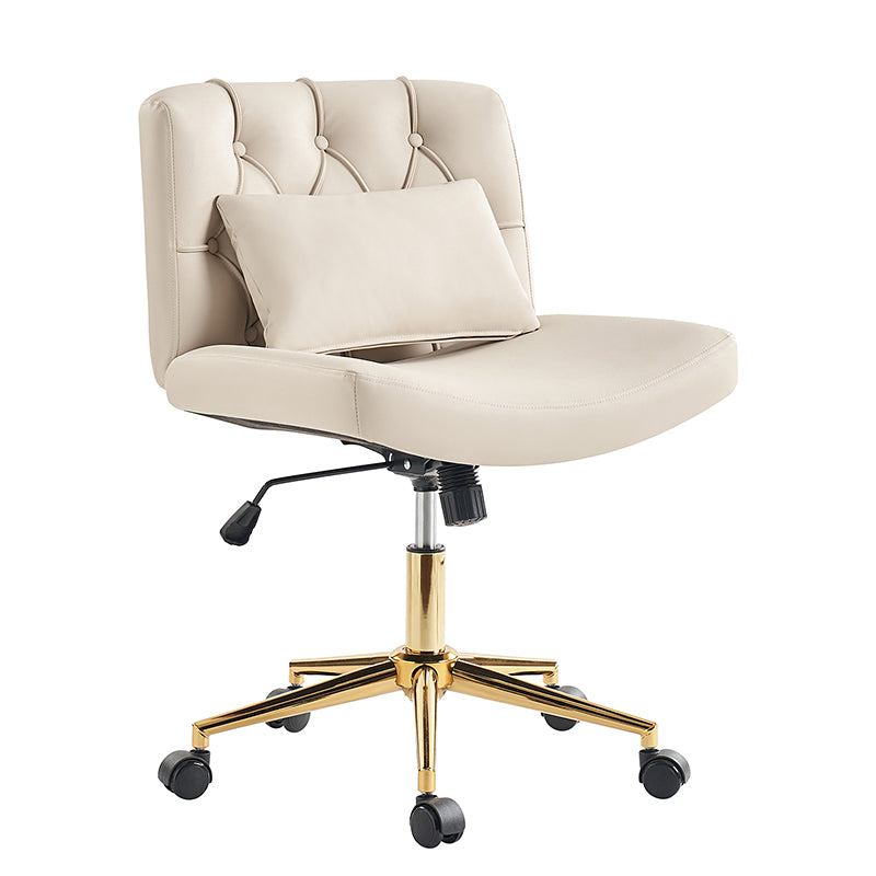 Silla de Oficina Cecil de Altura Ajustable con Respaldo Acolchado y Almohada