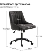 Silla de Oficina Sebastian de Altura Ajustable y Elegante Comodidad