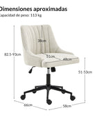 Silla de Oficina Sebastian de Altura Ajustable y Elegante Comodidad