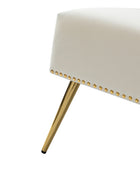 Loveseat Wingback Megara de terciopelo sin brazos