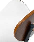 Flora Silla de Comedor con Respaldo de Madera Curvado y Cojín Juego de 2