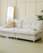 Loveseat Hilario con puertos USB-C, almacenamiento y diseño acolchado