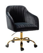 Silla de Oficina de Terciopelo Brillante