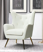 Sillón Isabelle de Terciopelo con Respaldo Alado