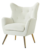 Sillón Isabelle de Terciopelo con Respaldo Alado