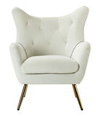 Sillón Isabelle de Terciopelo con Respaldo Alado