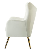 Sillón Isabelle de Terciopelo con Respaldo Alado