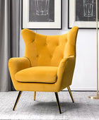 Sillón Isabelle de Terciopelo con Respaldo Alado