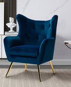 Sillón Isabelle de Terciopelo con Respaldo Alado