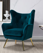 Sillón Isabelle de Terciopelo con Respaldo Alado